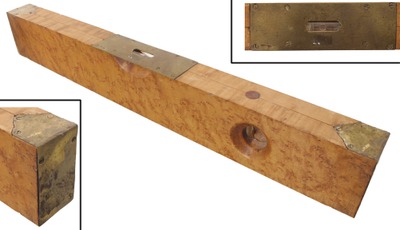 Unmarked: Craftsman Made Birdseye Maple Level