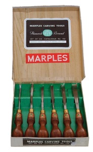 Wm. Marples & Son, Sheffield, England, No. 152: Boxed Set Of Six Carving Tools