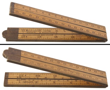 Stanley Rule & Level: Two-Foot, Four-Fold Folding Rule