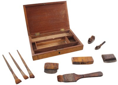 Unmarked: 19th C. Mus. Instr. Mkrs. Tool Kit