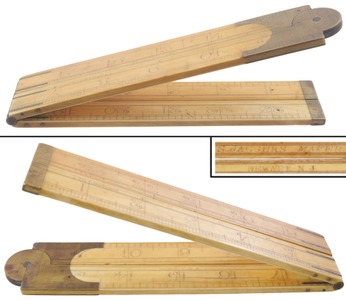 S. Jaggers, Maker, Newark, New Jersey: Two-Foot, Four-Fold Folding Rule