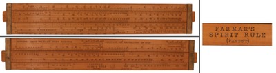 Farmer & Son, F.C./Liverpool, Eng: "Farmar's Spirit Rule" Slide Rule