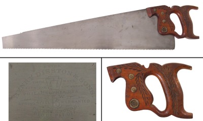 Henry Disston & Sons, Philadelphia, Pennsylvania, No. 16: Extra Clean 5 1/2 Pt Rip Saw