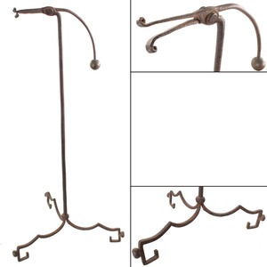 Unmarked: Early American Hand Forged Rush Lamp