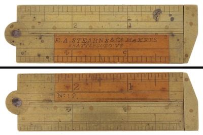 E.A. Stearns & Company, No. 12: Extra Clean Six-Inch 2 Fold Folding Rule