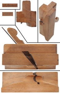 Malloch & Son, Perth, Scotland: Rare Curved Sole Bead Molding Plane