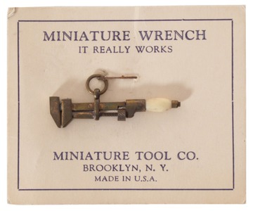 Miniature Tool Co./Brooklyn, Ny: Brass Wkg. Model Of "Monkey" Wrench