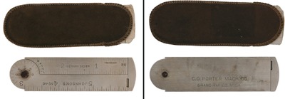 E.P. Johnson Rule Manufacturing Company, Chicago, Illinois, No. 46: Patent Protractor Folding Rule