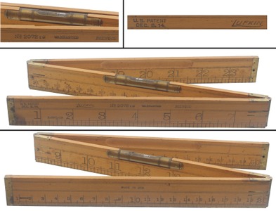 Lufkin Rule Company, Saginaw, Michigan, No. 2072 EM: Rare English/Metric Folding Rule