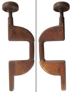 Unmarked: Massive Unfinished Wooden Brace