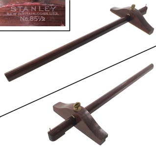Stanley Rule & Level, No. 85 1/2: Rosewood Panel Marking Gauge