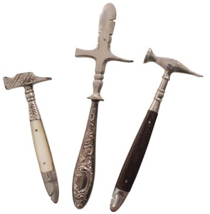 Assorted Makers: Three Fancy Cigar Box Hammers