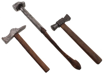 Assorted Makers: Three Interesting Hand Forged Hammers