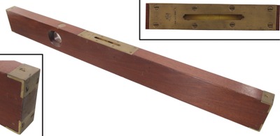 Hall & Knapp, New Britain, Connecticut: Extra Clean Mahogany Plumb Level