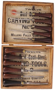 Millers Falls Company, Millers Falls, Massachusetts, No. 3: Boxed Set Of 11 Carving Tool