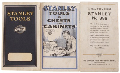 Stanley Rule & Level: Lot Of Three "Pocket" Catalogues