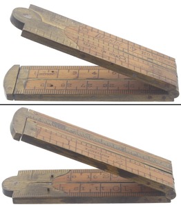 Lufkin Rule Company, Saginaw, Michigan, No. 388 EM: Scarce One-Foot Caliperding Rule