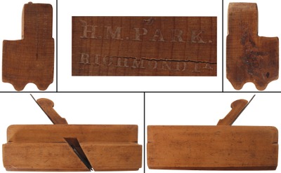 H.M. Park, Richmond, Indiana: Rare "Washboard" Molding Plane