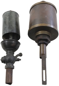 Assorted Makers: Two Heavy Brass Factory Items