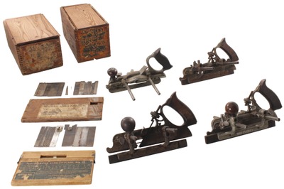 Stanley Rule & Level: Four Incomplete #45 Woodworking Planes