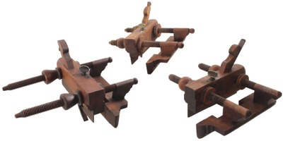 Assorted Makers: Three Central N.Y,. Mkd. Unhdld. Plow Pl