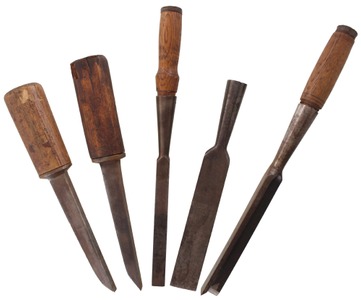 Assorted Makers: Lot Of Timber Framin & Mortise Chisel