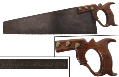 Moore, Henszey & Co./Philadelphia: Unusual Early 16" Blade Saw
