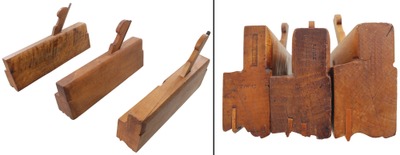 Assorted Makers: Three Clean Compl. Molding Planes