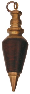 Unmarked: Miniatre R'wood & Brass Plumb Bob