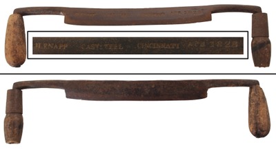 Knapp, Henry/Cincinnati, Oh: Early Maker Marked Draw Knife