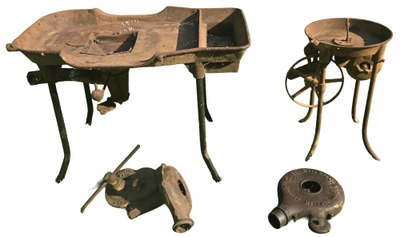 Assorted Makers: Two Cast Iron B'smith's Forged