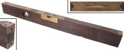 Hall & Knapp, New Britain, Connecticut: Early Dark Mahogany Plumb Level