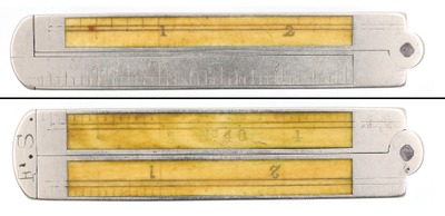 STANLEY (Unmarked), No. 40: One-Foot, Four-Fold Caliper Folding Rule