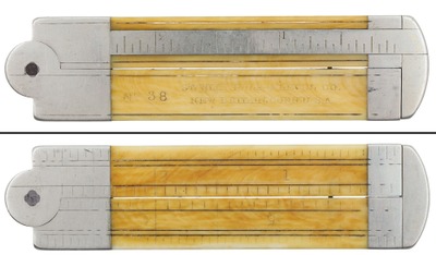 Stanley Rule & Level, No. 38: Six-Inch, Two-Fold Folding Rule