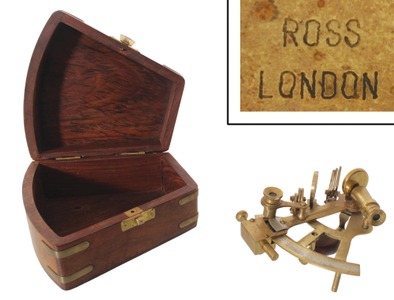 Unmarked: Miniature Model Of Ross/London Sextant