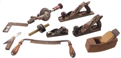 Assorted Makers: Lot Of Clean & Usabl Woodworking Tools