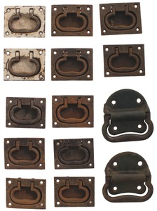 Unmarked: Seven Pairs Of Cast Iron Bail Hdls.