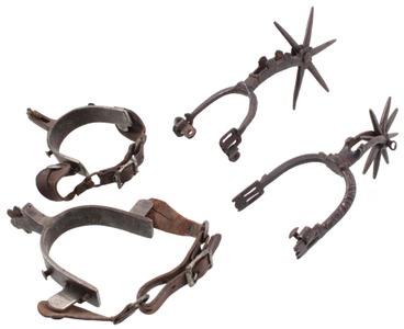 Assorted Makers: Pair Of Early Iron Spurs
