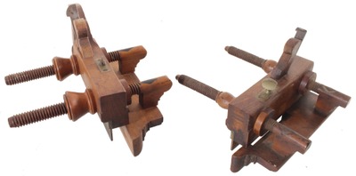 Assorted Makers: Lot Of Two Wooden Plow Plane