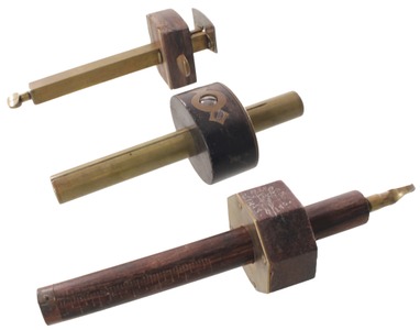 Assorted Makers: Three Early Type Marking Gauges