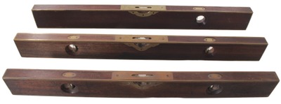 Assorted Makers: Three Brass Bound Spirit Levels