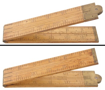 Stanley Tools, No. 70 E: Two Foot, Four Fold Folding Rule