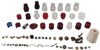 Assorted Makers: Lot Of Globes & Lenses For Lamps