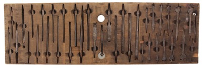 Assorted Makers: Wkg. Set Of Early Type Auger Bits