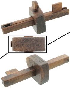 E.W. Carpenter, Lancaster, Pennsylvania: Beech & Boxwood Mortise Gauge