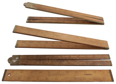 Stanley Rule & Level: Three Uncommon B'wood Folding Rules