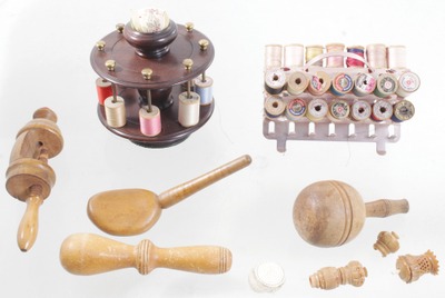Assorted Makers: Two Early Type Sewing Stands