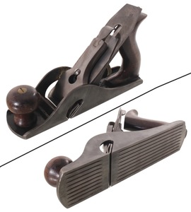 Stanley Rule & Level, No. 10 1/2 C: Rare Corrugated Sole Bench Rabbet Plane