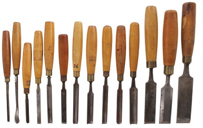 Assorted Makers: Lot Of Boxwood Hdl. Edge Tools