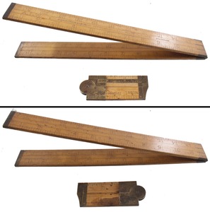 Stanley Rule & Level: Two Uncommon B'wood Folding Rules